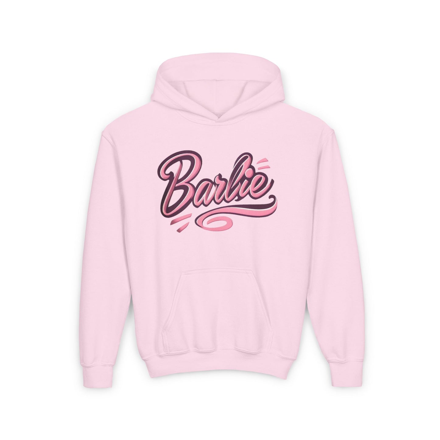 Youth Heavy Blend Hooded Sweatshirt - Trendy Barbie Graphic Hoodie for Kids