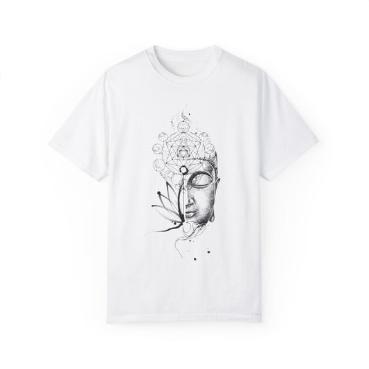 Mindful Buddha Unisex Garment-Dyed T-shirt