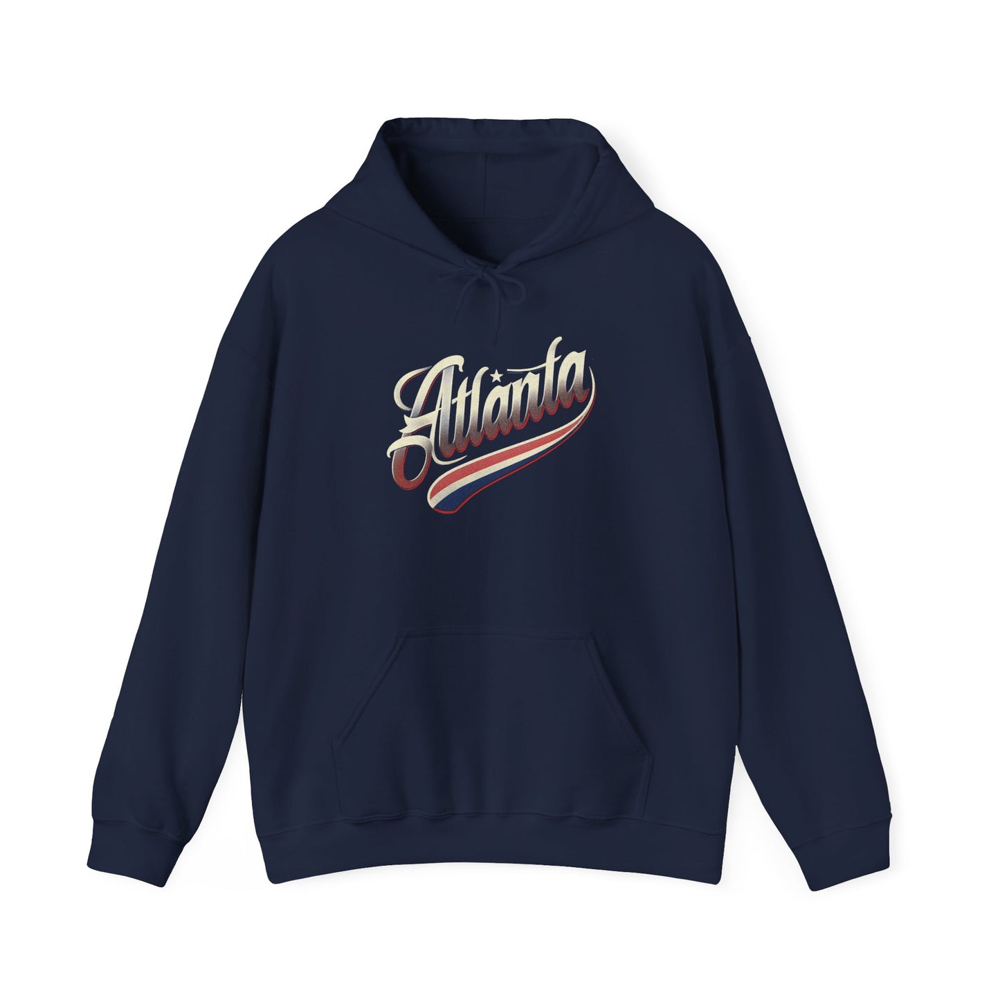 Atlanta Script Unisex Heavy Blend™ Hooded Sweatshirt - Cozy, Stylish Apparel for Atlanta Fans