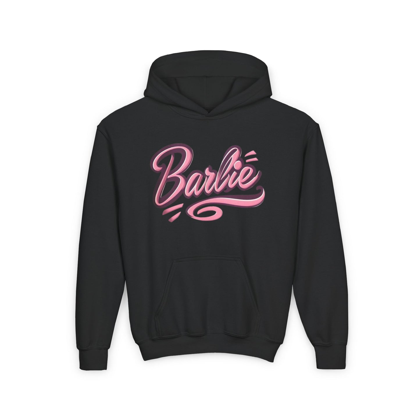 Youth Heavy Blend Hooded Sweatshirt - Trendy Barbie Graphic Hoodie for Kids